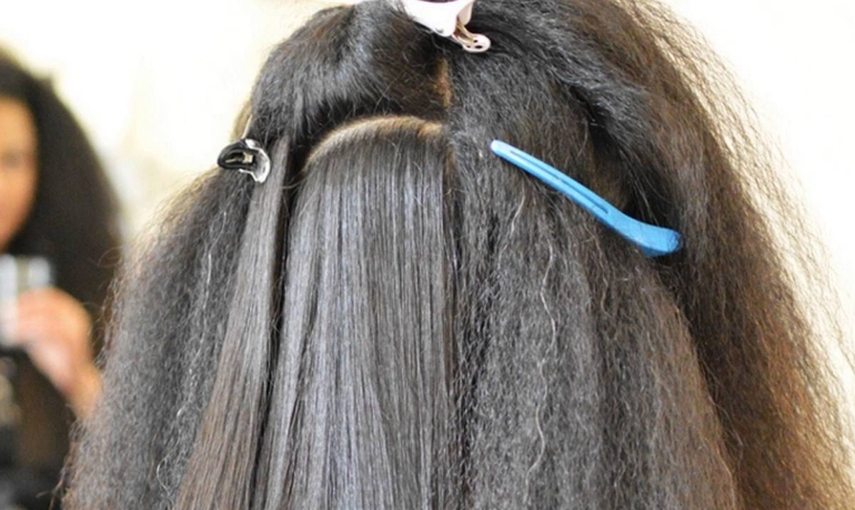 a-part-of-hair-for-straightening