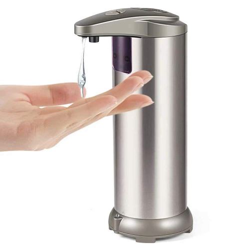 YiShuo-waterproof-Automatic-soap-dispenser-Premium-Fingerprint-Resistant-Brushed-Stainless-Steel-Touchless-Infrared-Motion-Sensor-for-Bathroom-or-Kitchen